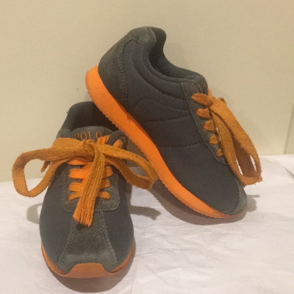 Polo by Ralph Lauren Train89 kids sneakers suede canvas size 10.5